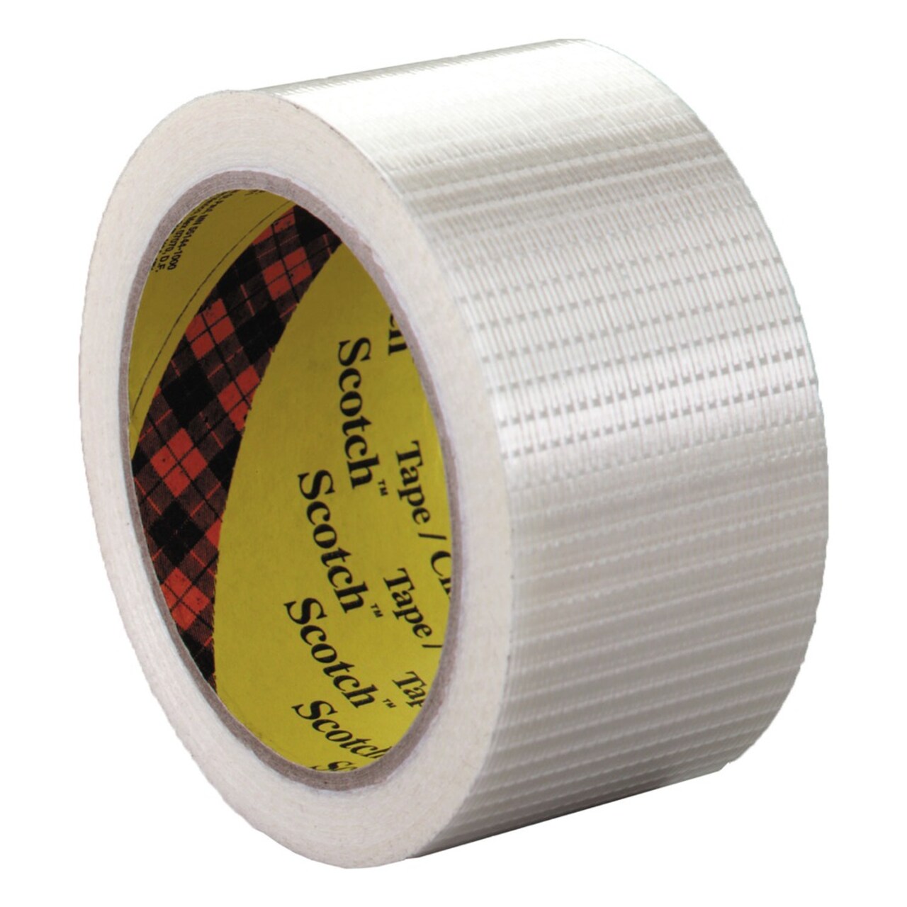 Scotch 50 mm x 50 m 3 in. Core Bi-Directional Filament Tape - Clear (1-Roll)